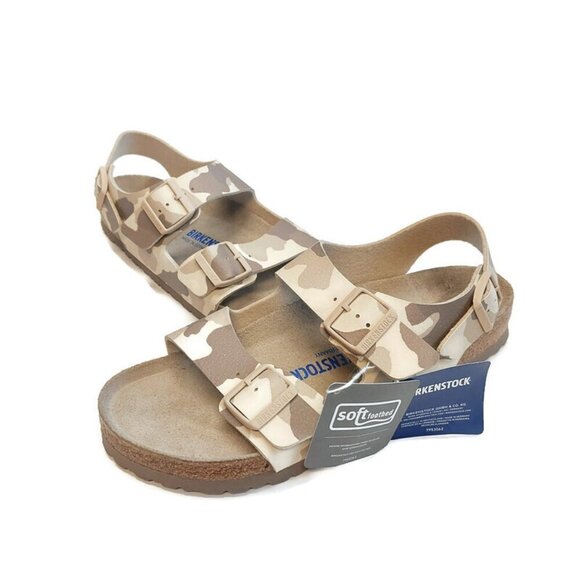 Birkenstock Milano Birko Flor Sandals Mens Size 11 EU 44 Desert Soil Gray Taupe - Picture 3 of 9